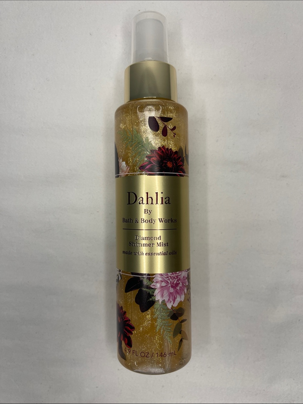 Bath & Body Works Dahlia Diamond Shimmer Mist with Essential Oils